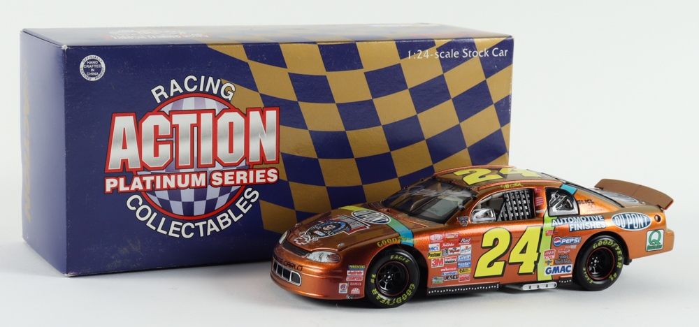 Jeff Gordon Signed LE NASCAR #24 ChromaLusion 1998 Monte Carlo 1:24 Scale Diecast Car (Gordon) at PristineAuction.com Jeff Gordon Signed LE NASCAR #24 ChromaLusion 1998 Monte Carlo 1:24 Scale Diecast Car (Gordon) at PristineAuction.com