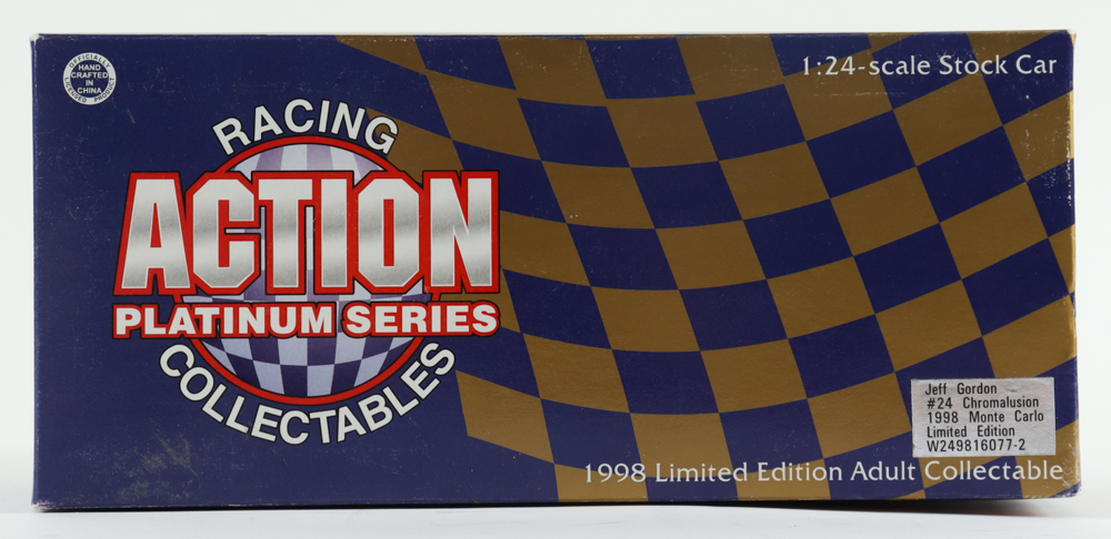 Jeff Gordon Signed LE NASCAR #24 ChromaLusion 1998 Monte Carlo 1:24 Scale Diecast Car (Gordon) at PristineAuction.com Jeff Gordon Signed LE NASCAR #24 ChromaLusion 1998 Monte Carlo 1:24 Scale Diecast Car (Gordon) at PristineAuction.com