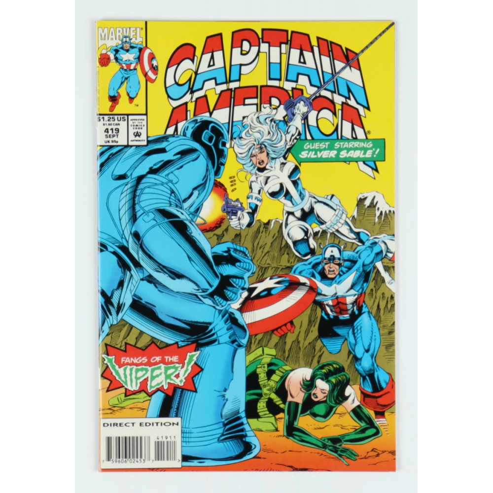 1993 "Captain America" Issue 419 Marvel Comic Book Pristine Auction