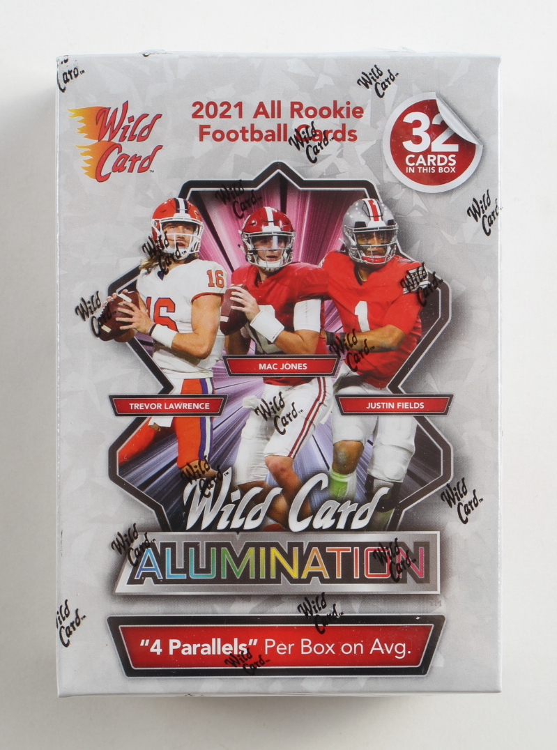 2021 Wild Card Alumination Football Blaster Box with (32) Cards at PristineAuction.com 2021 Wild Card Alumination Football Blaster Box with (32) Cards at PristineAuction.com