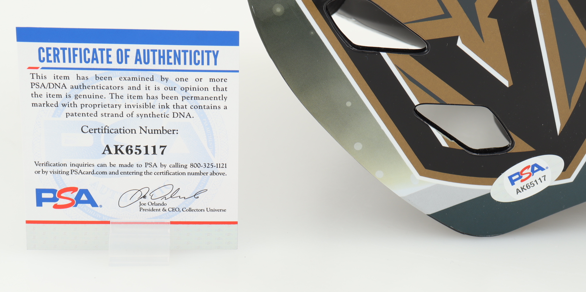 Robin Lehner Signed Golden Knights Full-Size Goalie Mask (PSA) at PristineAuction.com Robin Lehner Signed Golden Knights Full-Size Goalie Mask (PSA) at PristineAuction.com