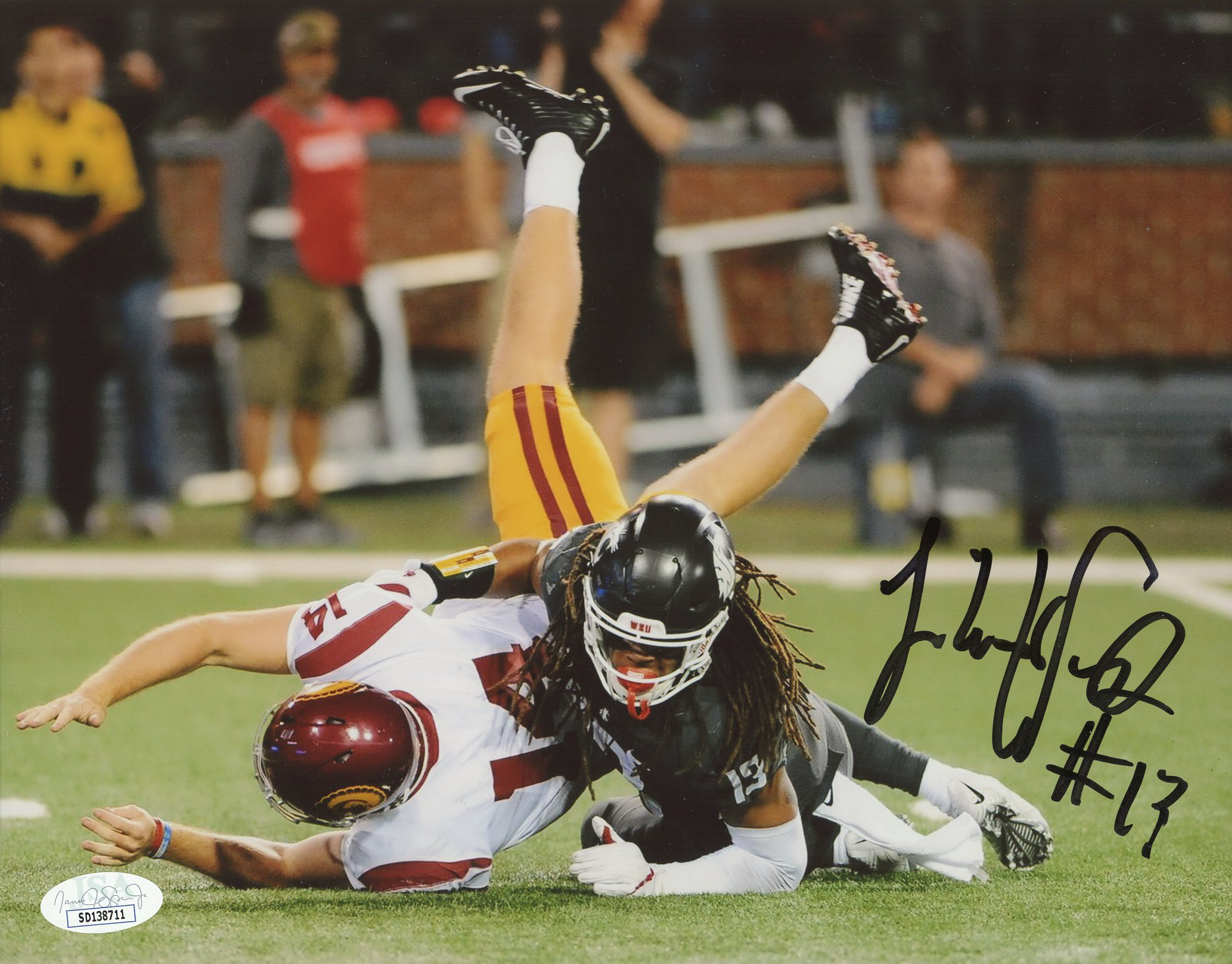 Jahad Woods Signed Washington State Cougars 8x10 Photo (JSA) at PristineAuction.com Jahad Woods Signed Washington State Cougars 8x10 Photo (JSA) at PristineAuction.com