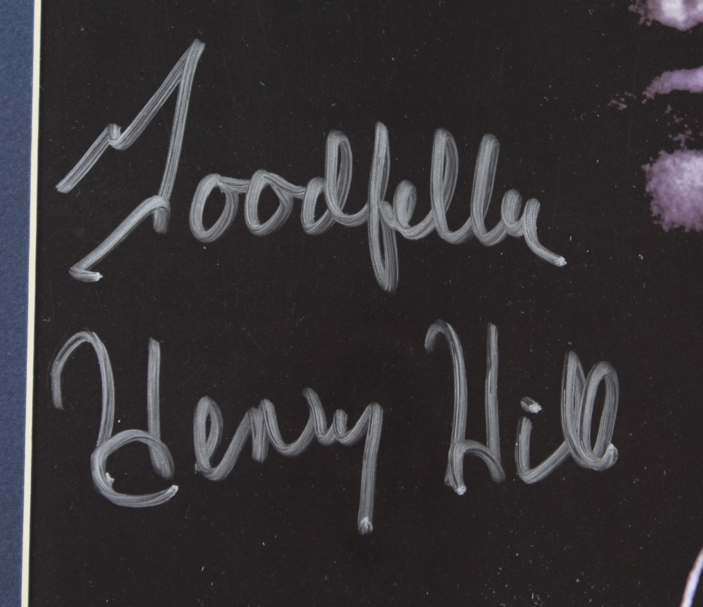 Henry Hill Signed "Goodfellas" 16x28 Custom Framed Movie Poster Print