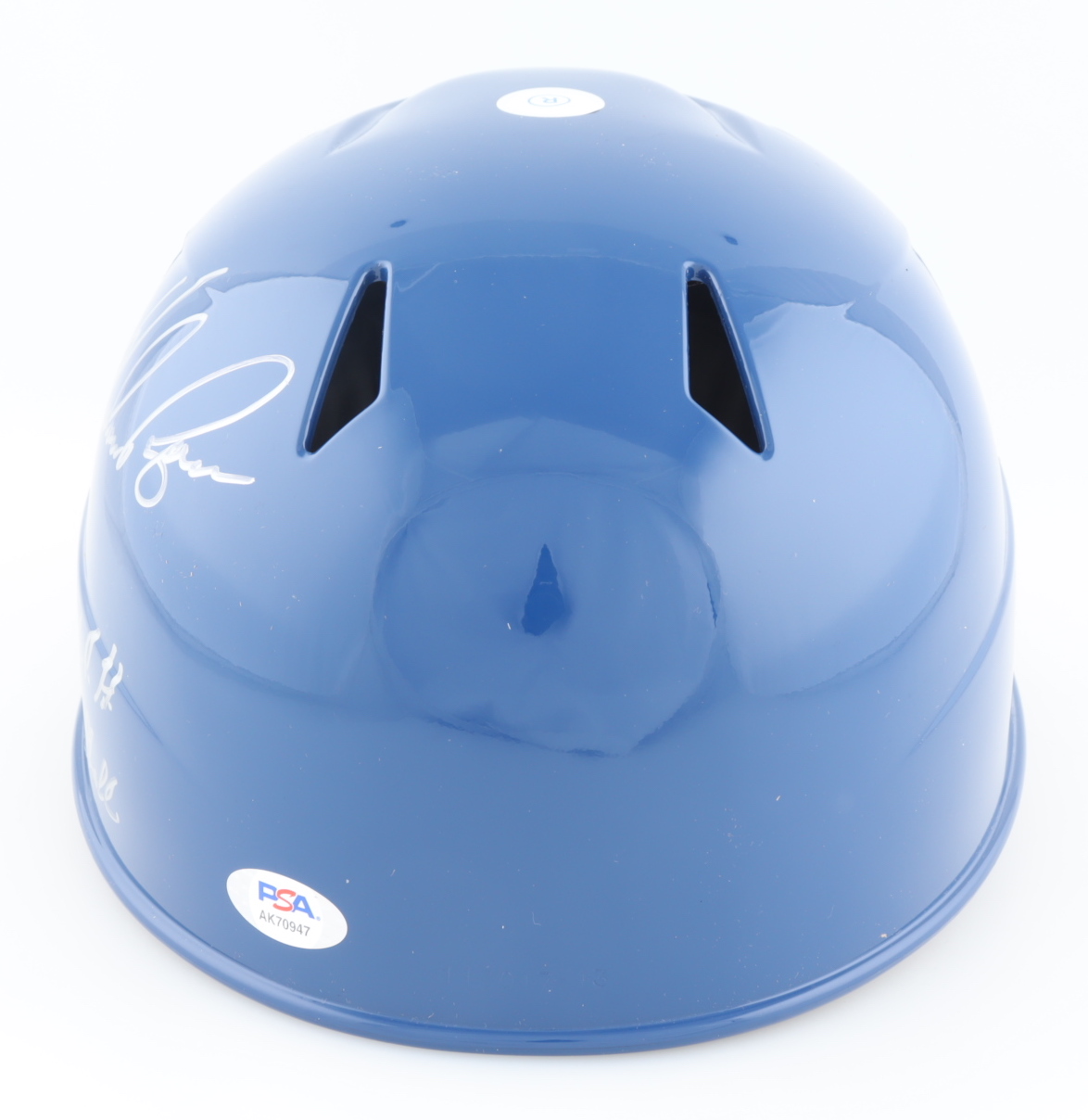 Nolan Ryan Signed Rangers Full-Size Cool Flo Helmet Batting Helmet Inscribed "108.5 M.P.H. Fastball" (PSA) at PristineAuction.com Nolan Ryan Signed Rangers Full-Size Cool Flo Helmet Batting Helmet Inscribed "108.5 M.P.H. Fastball" (PSA) at PristineAuction.com