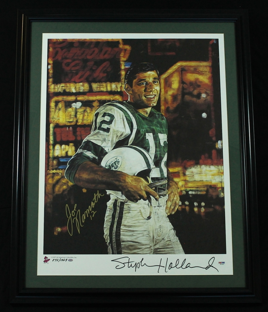 JOE NAMATH signed autographed photo COA Hologram main image 1