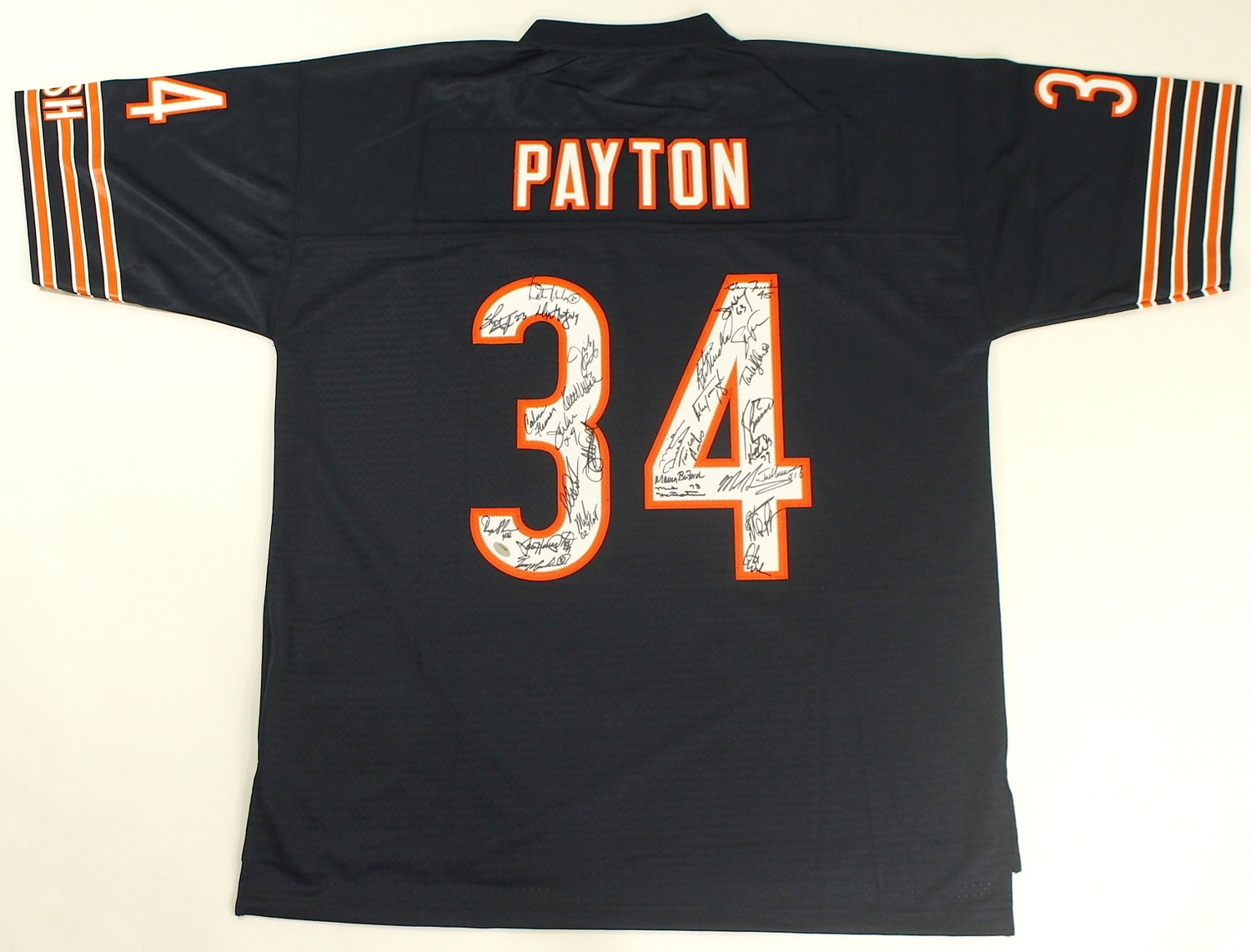 1985 Chicago Bears Team Signed Walter Payton Jersey Signed By (30) With Mike Ditka, Jim McMahon, Mike Singletary, Richard Dent (Schwartz COA) at PristineAuction.com 1985 Chicago Bears Team Signed Walter Payton Jersey Signed By (30) With Mike Ditka, Jim McMahon, Mike Singletary, Richard Dent (Schwartz COA) at PristineAuction.com