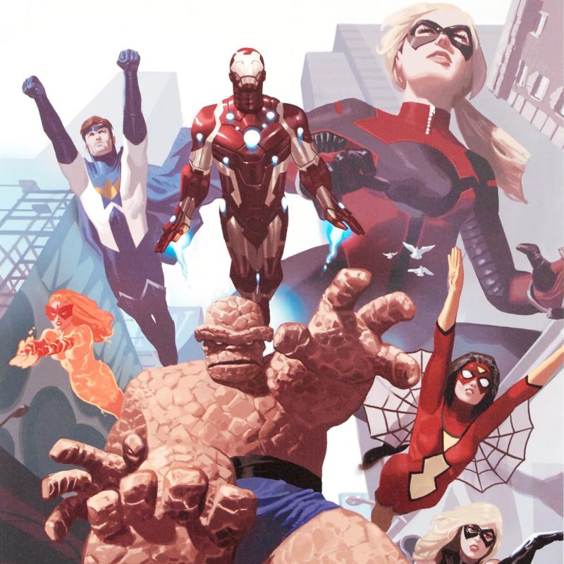 Stan Lee Signed "I Am An Avenger #4" Limited Edition 18x27 Giclee on Canvas by Daniel Acuna and Marvel Comics at PristineAuction.com Stan Lee Signed "I Am An Avenger #4" Limited Edition 18x27 Giclee on Canvas by Daniel Acuna and Marvel Comics at PristineAuction.com