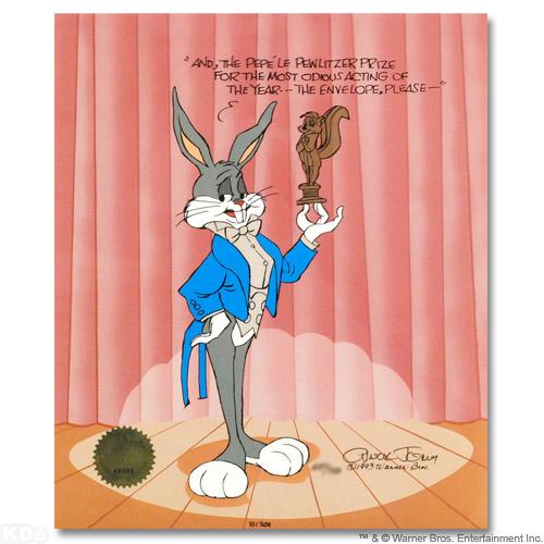 "Pewlitzer Prize" Sold Out LE 10x12 Animation Cel with Hand-Painted Coloring by Chuck Jones (Artova) at PristineAuction.com "Pewlitzer Prize" Sold Out LE 10x12 Animation Cel with Hand-Painted Coloring by Chuck Jones (Artova) at PristineAuction.com