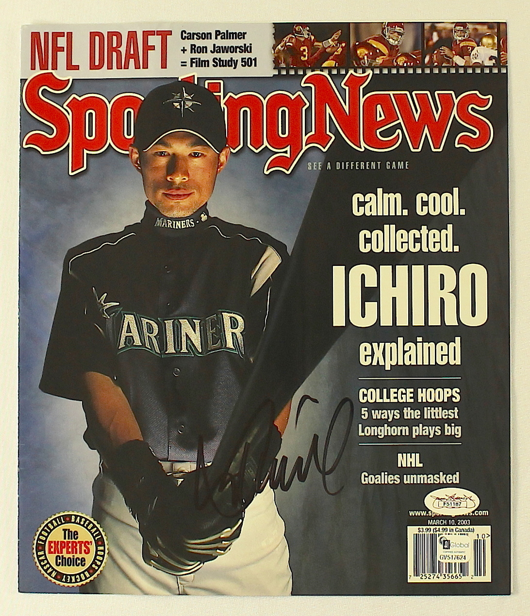 Ichiro Suzuki Signed Mariners Sporting News Magazine Cover (JSA COA) at PristineAuction.com Ichiro Suzuki Signed Mariners Sporting News Magazine Cover (JSA COA) at PristineAuction.com