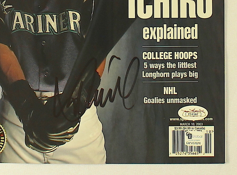 Ichiro Suzuki Signed Mariners Sporting News Magazine Cover (JSA COA) at PristineAuction.com Ichiro Suzuki Signed Mariners Sporting News Magazine Cover (JSA COA) at PristineAuction.com