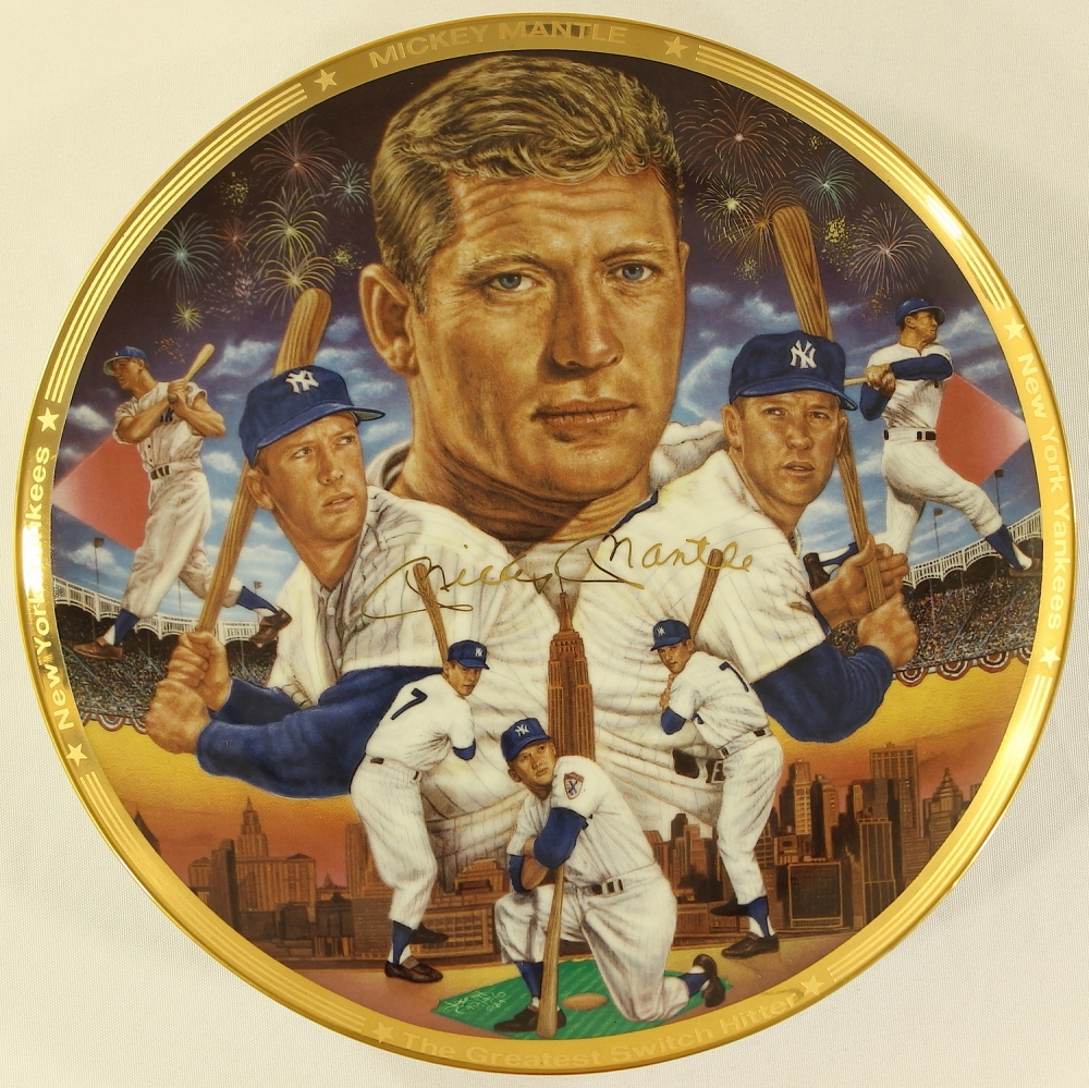 Mickey Mantle LE 1989 Yankees "Greatest Switch Hitter" Sports