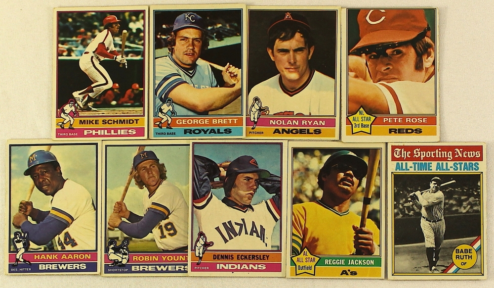 Set of (660) 1976 Topps Baseball Cards with Set of (44