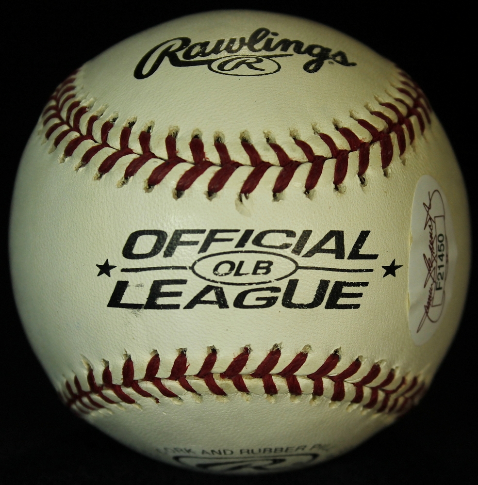 Hank Aaron Signed Vintage OL Baseball (JSA COA) Pristine Auction