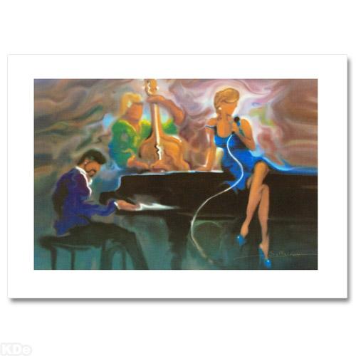 Steve Bloom Signed "Cool Jazz" Limited Edition 11x7 Mixed Media on Canvas at PristineAuction.com Steve Bloom Signed "Cool Jazz" Limited Edition 11x7 Mixed Media on Canvas at PristineAuction.com