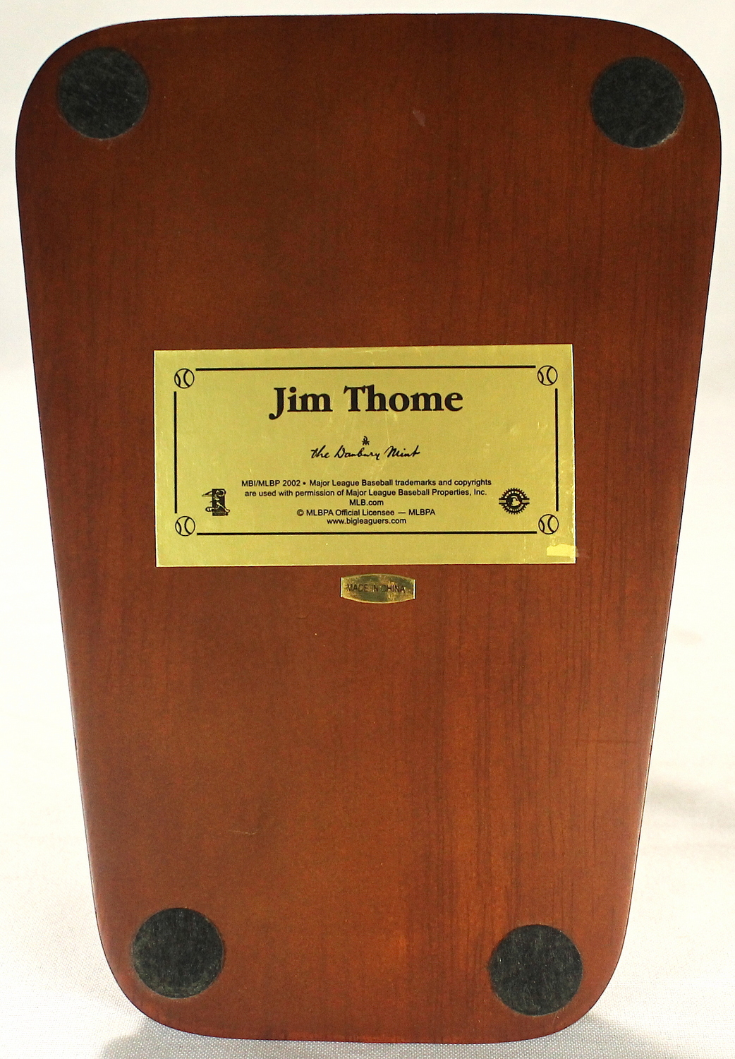 Jim Thome Indians 2002 Danbury Mint Baseball Figurine at PristineAuction.com Jim Thome Indians 2002 Danbury Mint Baseball Figurine at PristineAuction.com