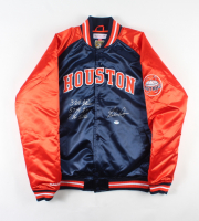 Nolan Ryan Signed Vintage Astros Mitchell & Ness Authentic Warm-Up Jacket Inscribed "324 Wins", "5,714 X's" & 7 No-Hitters" (PSA) at PristineAuction.com