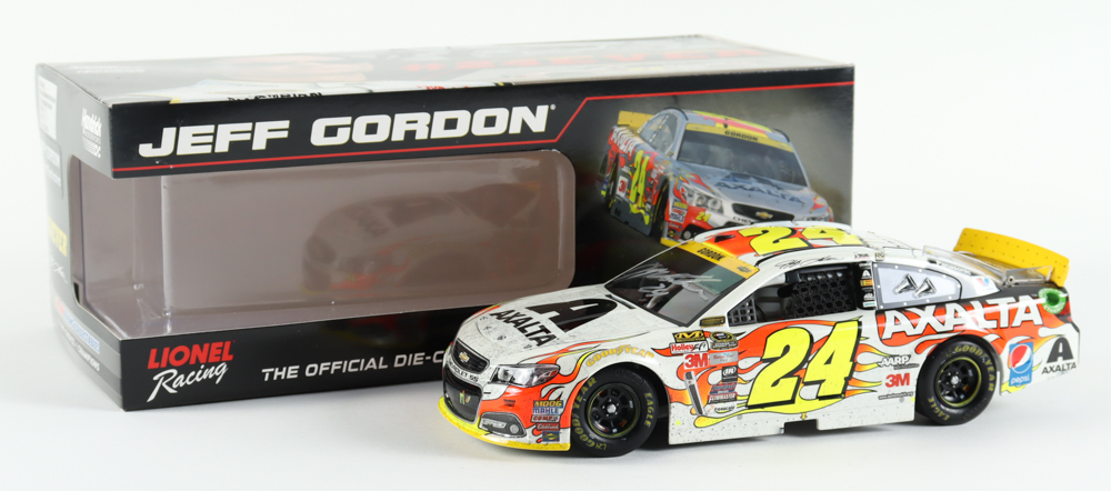 Jeff Gordon Signed LE NASCAR #24 Axalta Homestead - Race Version - Store Exclusive - 2015 SS 1:24 Scale Diecast Car (Gordon) at PristineAuction.com Jeff Gordon Signed LE NASCAR #24 Axalta Homestead - Race Version - Store Exclusive - 2015 SS 1:24 Scale Diecast Car (Gordon) at PristineAuction.com