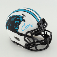 Jeremy Chinn Signed Panthers Lunar Eclipse Alternate Speed Mini Helmet (Beckett) at PristineAuction.com