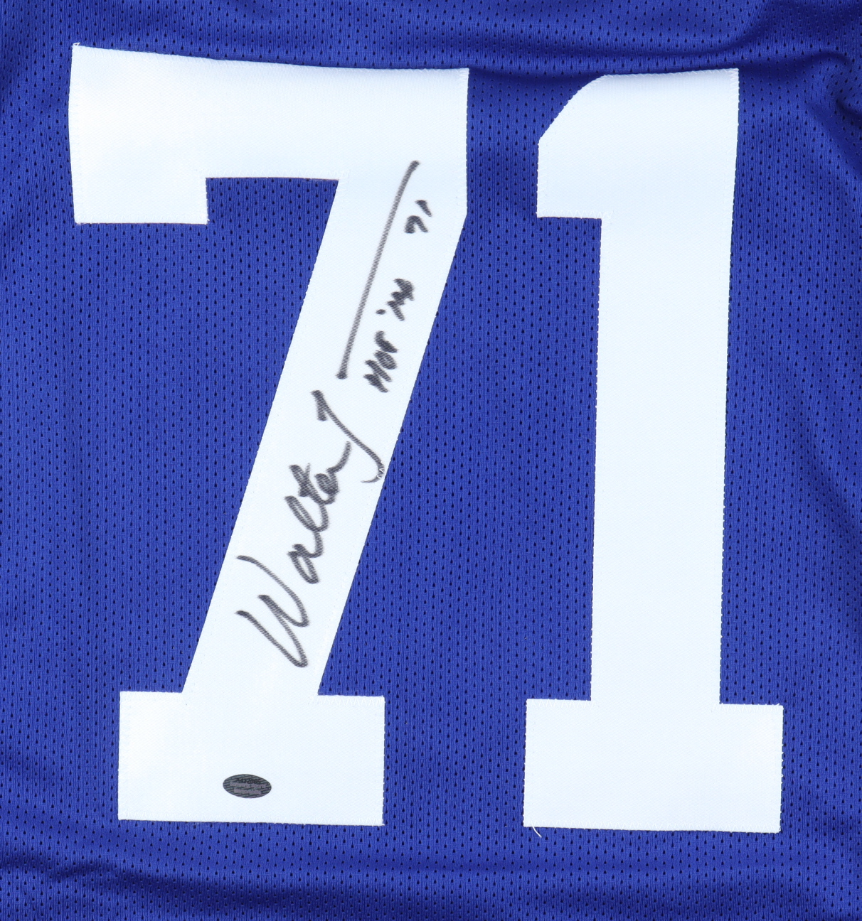 Walter Jones Signed Jersey Inscribed "HOF '14" (Schwartz Sports) at PristineAuction.com Walter Jones Signed Jersey Inscribed "HOF '14" (Schwartz Sports) at PristineAuction.com