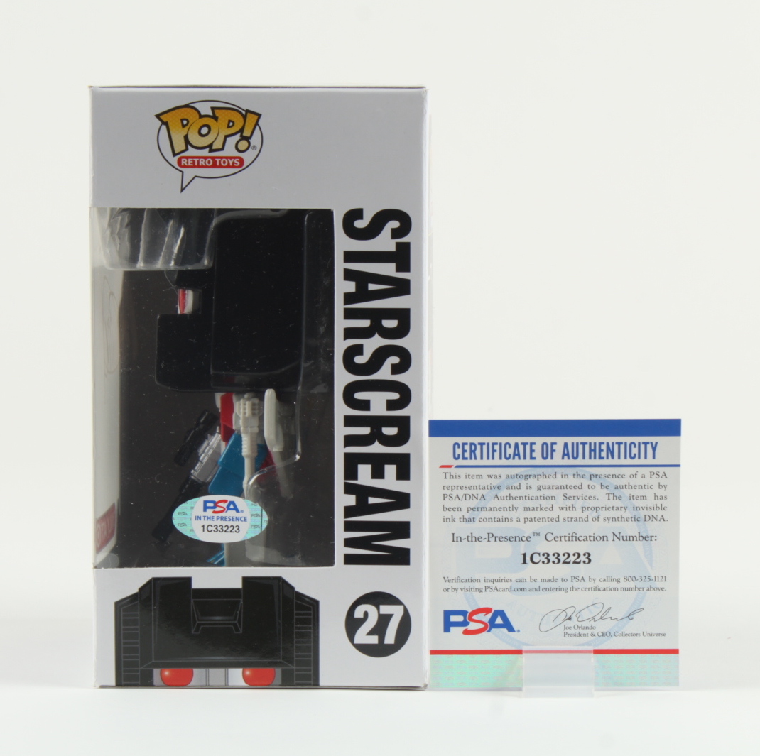 Charlie Adler Signed "Transformers" #27 Starscream Funko Pop! Vinyl Figure Inscribed "Starscream" (PSA) at PristineAuction.com Charlie Adler Signed "Transformers" #27 Starscream Funko Pop! Vinyl Figure Inscribed "Starscream" (PSA) at PristineAuction.com