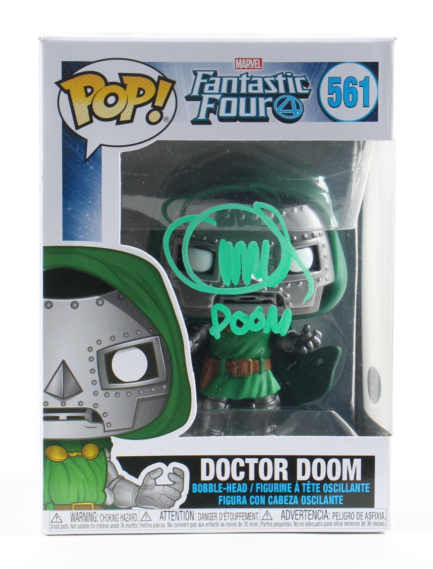 Charlie Adler Signed "Fantastic Four" #561 Doctor Doom Funko Pop! Vinyl Figure Inscribed "Doom" (PSA) at PristineAuction.com Charlie Adler Signed "Fantastic Four" #561 Doctor Doom Funko Pop! Vinyl Figure Inscribed "Doom" (PSA) at PristineAuction.com