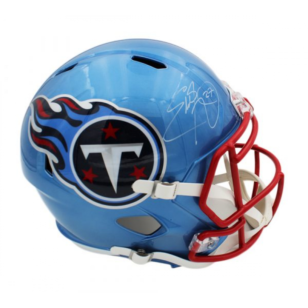 Eddie George Signed Titans Full-Size Flash Alternate Speed Helmet ...