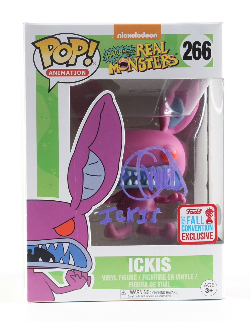 Charlie Adler Signed Pop! Animation "Aaahh!!! Real Monsters" #266 Ickis Funko Pop! Vinyl Figure Inscribed "Ickis" (PSA) at PristineAuction.com Charlie Adler Signed Pop! Animation "Aaahh!!! Real Monsters" #266 Ickis Funko Pop! Vinyl Figure Inscribed "Ickis" (PSA) at PristineAuction.com