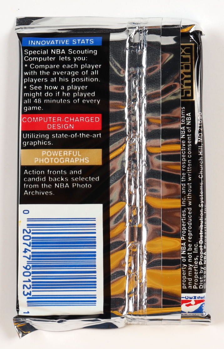 1990 SkyBox Inaugural Edition Basketball Wax Pack with (15) Cards at PristineAuction.com 1990 SkyBox Inaugural Edition Basketball Wax Pack with (15) Cards at PristineAuction.com