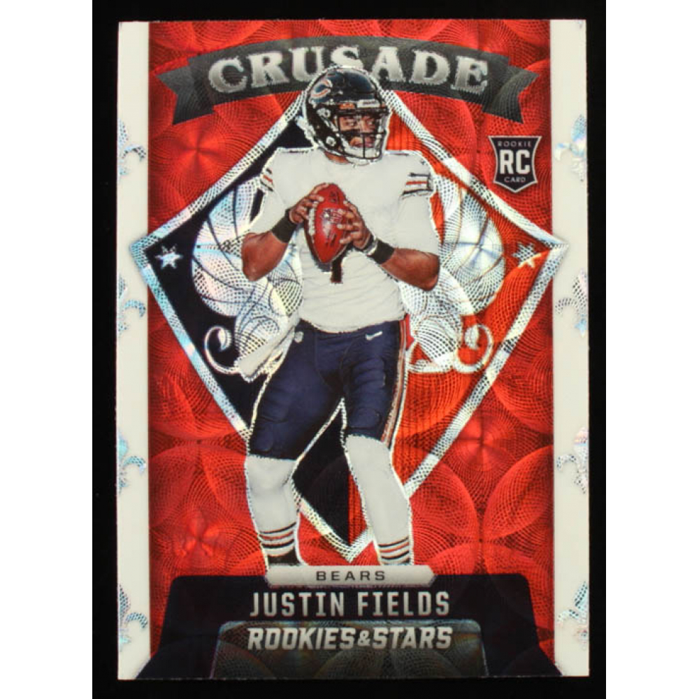 Justin Fields 2021 Rookies and Stars Crusade Red Scope 23 RC