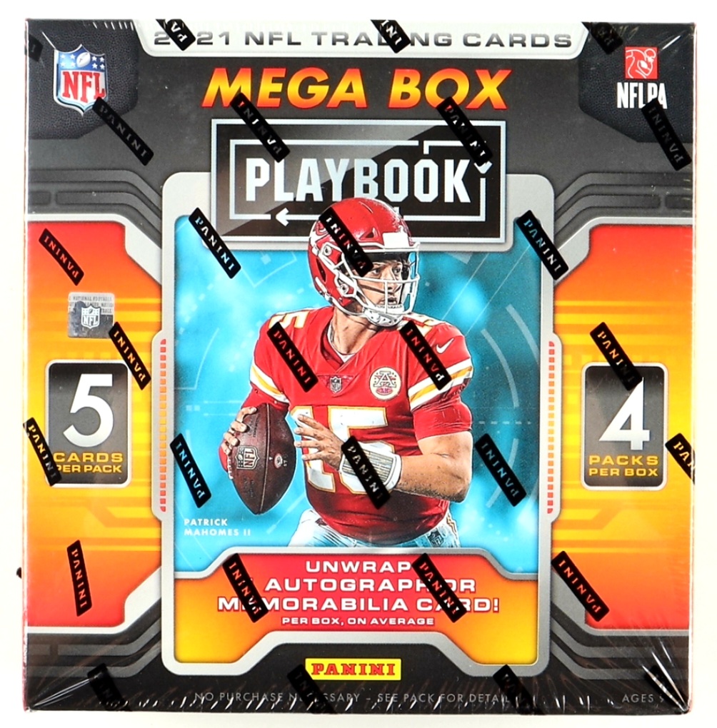 2021 Panini Playbook Football Mega Box with (4) Packs at PristineAuction.com 2021 Panini Playbook Football Mega Box with (4) Packs at PristineAuction.com