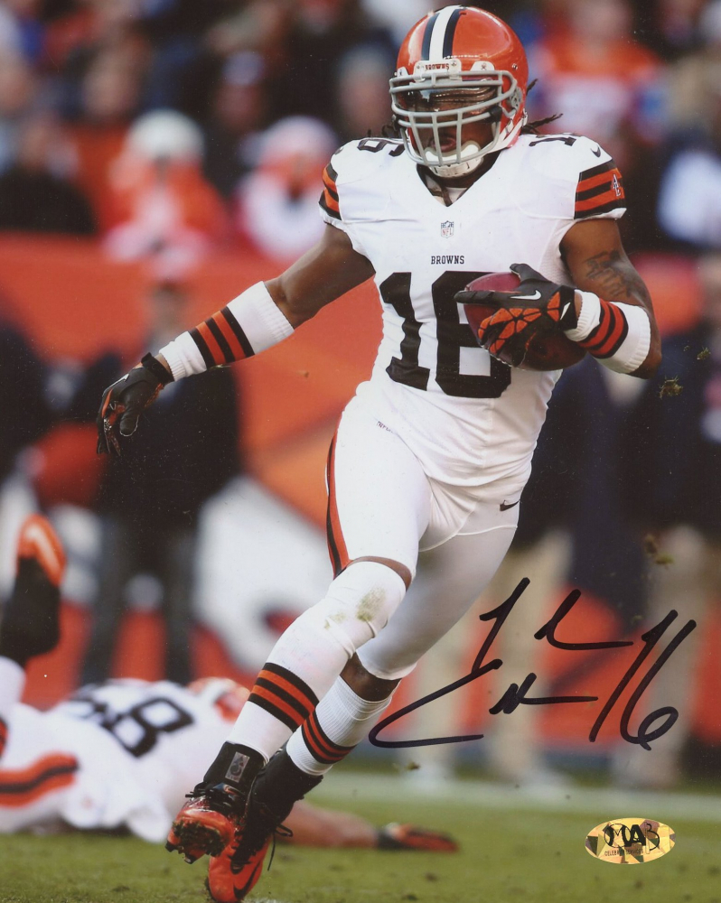 Josh Cribbs Signed Browns 8x10 Photo (MAB) Pristine Auction