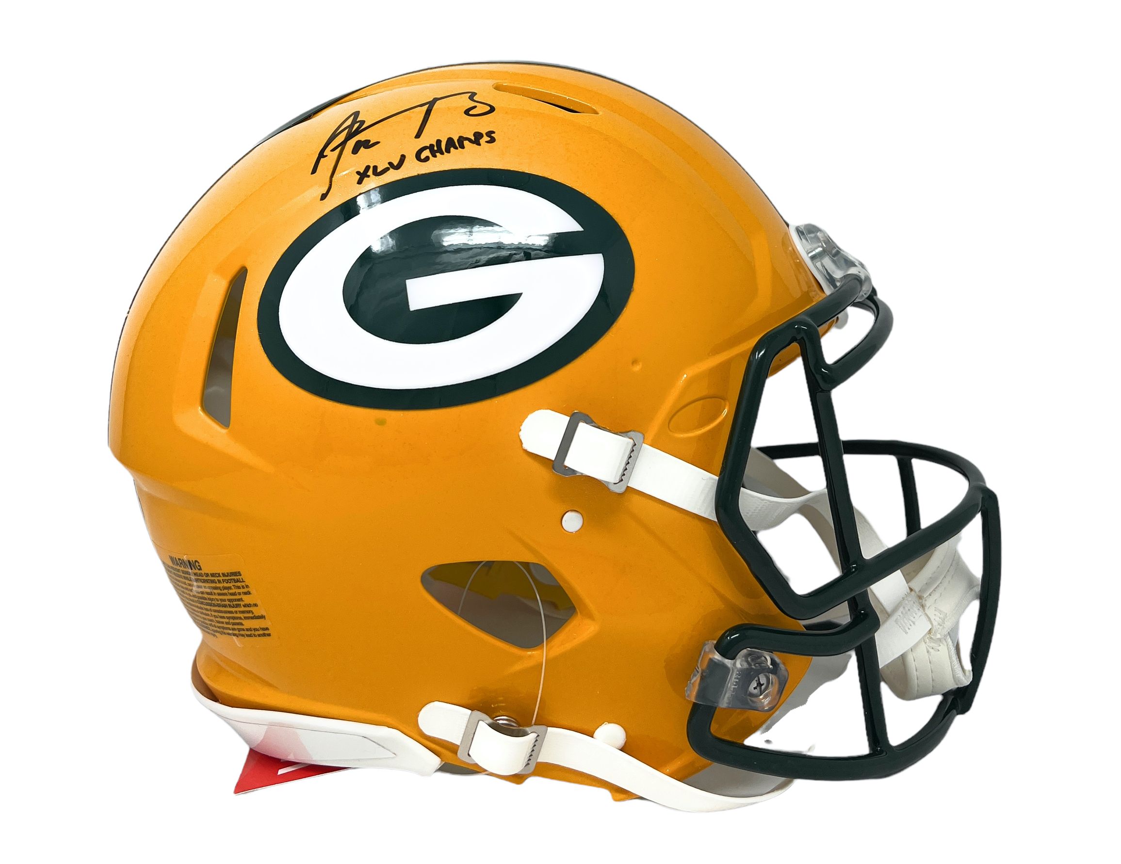 Aaron Rodgers Signed Packers Full-Size Authentic On-Field Speed Helmet Inscribed "XLV Champs" (Steiner) at PristineAuction.com Aaron Rodgers Signed Packers Full-Size Authentic On-Field Speed Helmet Inscribed "XLV Champs" (Steiner) at PristineAuction.com