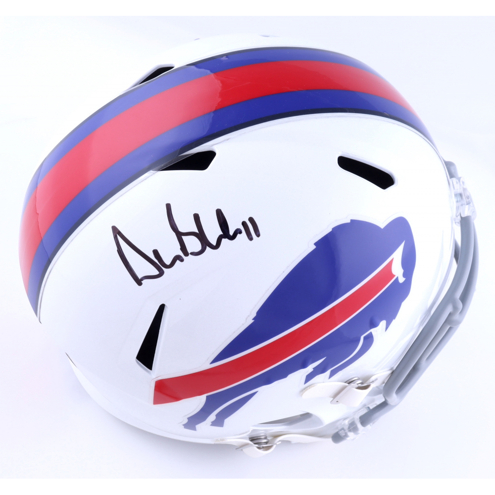Drew Bledsoe Signed Bills Full-Size Speed Helmet (Beckett) at PristineAuction.com