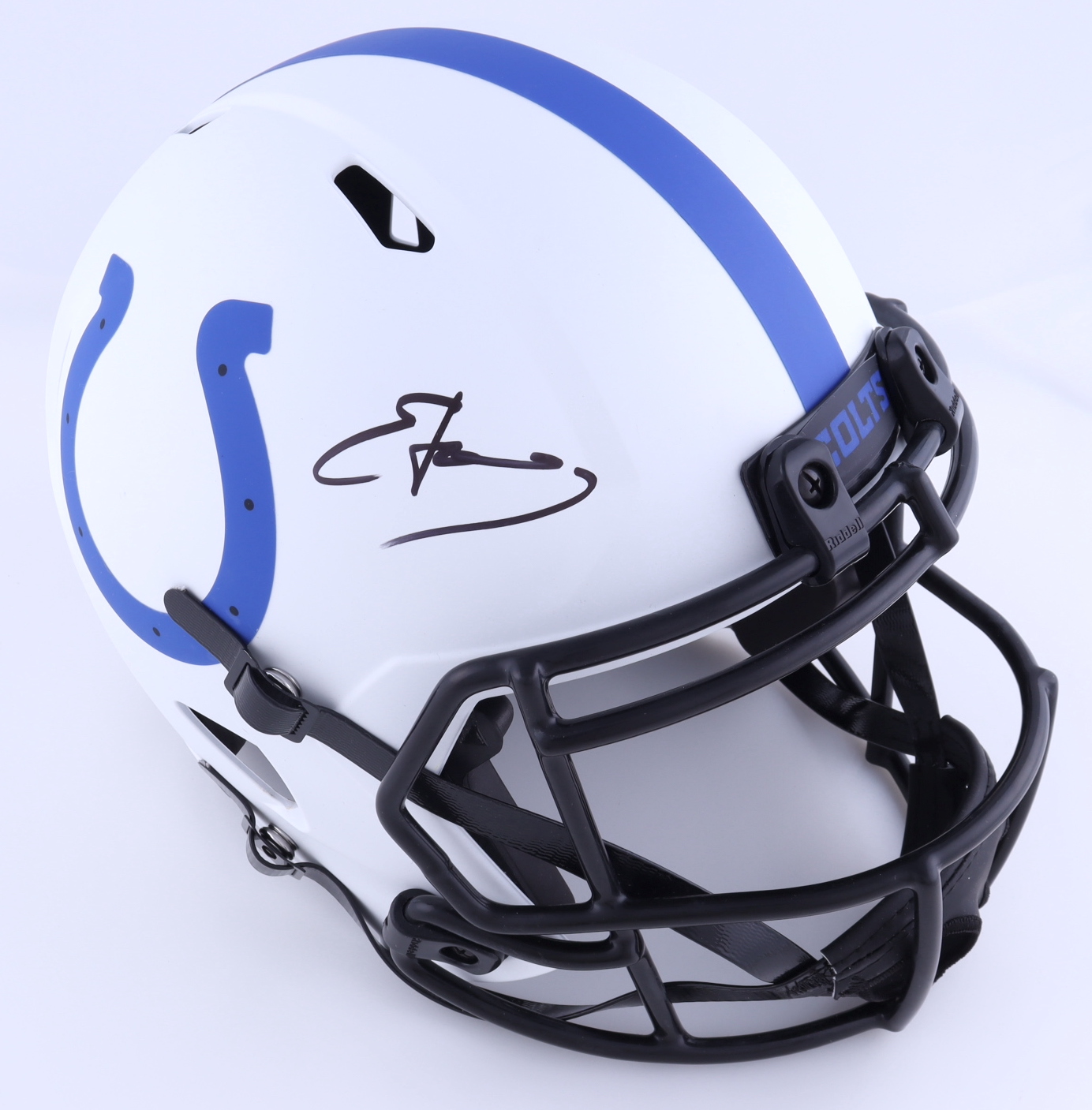 Edgerrin James Signed Colts Full-Size Lunar Eclipse Alternate Speed Helmet (JSA) at PristineAuction.com Edgerrin James Signed Colts Full-Size Lunar Eclipse Alternate Speed Helmet (JSA) at PristineAuction.com