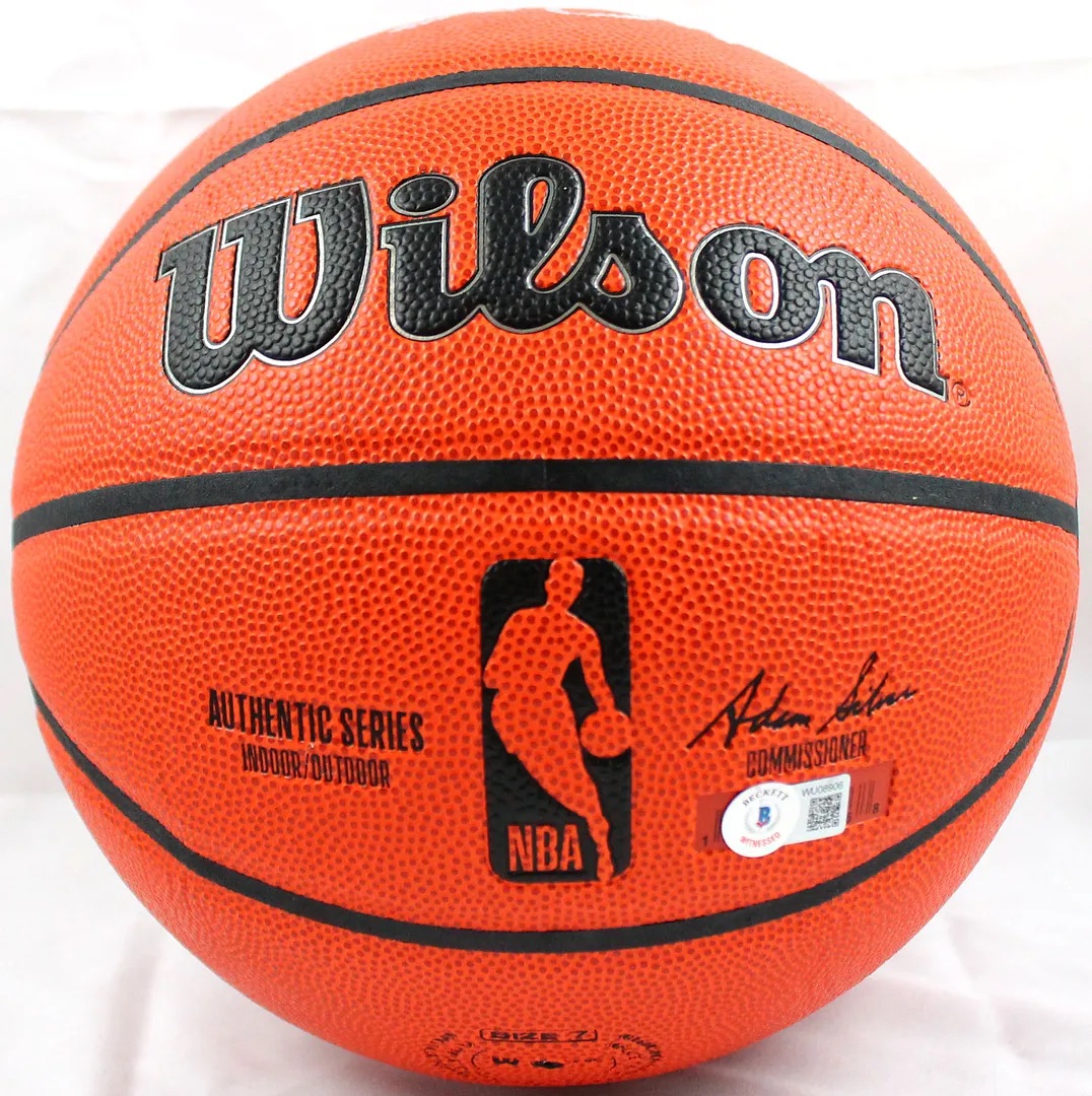 thumbnail interactive-video image 1 of Magic Johnson & Larry Bird Authentic Signed Wilson Basketball - BAS Beckett Witnessed 1 of 5