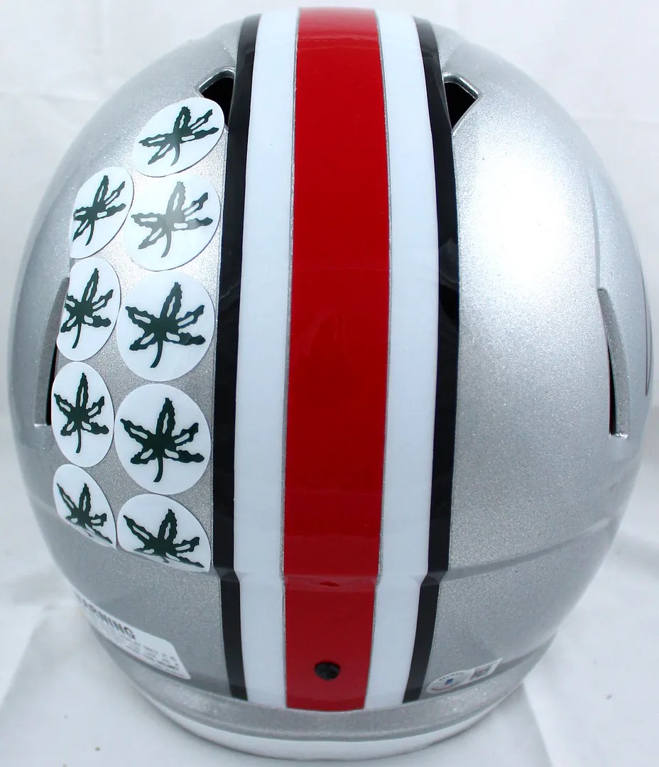 Jaxon Smith-Njigba Signed Ohio State Buckeyes Full-Size Speed Helmet (Beckett) at PristineAuction.com Jaxon Smith-Njigba Signed Ohio State Buckeyes Full-Size Speed Helmet (Beckett) at PristineAuction.com