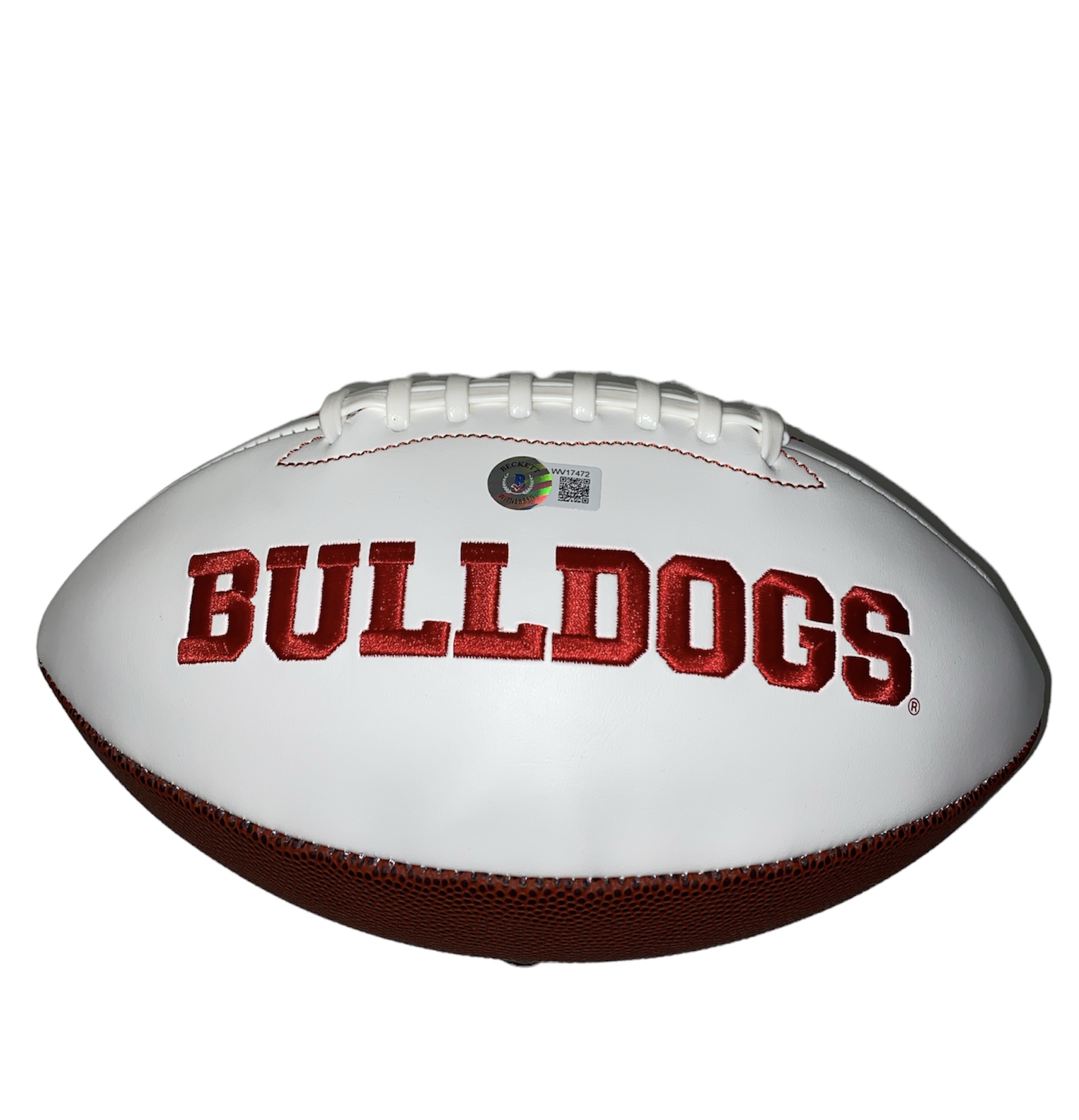 Stetson Bennett Signed Georgia Bulldogs Logo Football Inscribed "2021 Nat'l Champs!" (Beckett) at PristineAuction.com Stetson Bennett Signed Georgia Bulldogs Logo Football Inscribed "2021 Nat'l Champs!" (Beckett) at PristineAuction.com