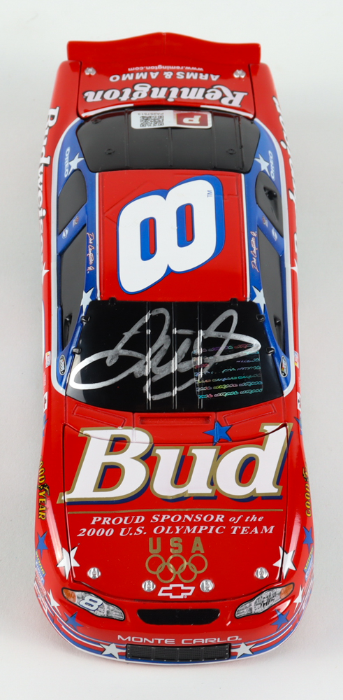 Dale Earnhardt Jr. Signed NASCAR #8 Budweiser / U.S. Olympic Team 2000 Monte Carlo - 1:24 Premium Action Diecast Car (Dale Jr. & PA) at PristineAuction.com Dale Earnhardt Jr. Signed NASCAR #8 Budweiser / U.S. Olympic Team 2000 Monte Carlo - 1:24 Premium Action Diecast Car (Dale Jr. & PA) at PristineAuction.com