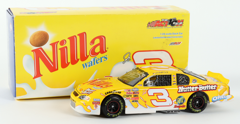 Dale Earnhardt Jr. Signed NASCAR #3 Nilla Wafers / Nutter Butter 2002 Monte Carlo - 1:24 Premium Action Diecast Car (Dale Jr. & PA) at PristineAuction.com Dale Earnhardt Jr. Signed NASCAR #3 Nilla Wafers / Nutter Butter 2002 Monte Carlo - 1:24 Premium Action Diecast Car (Dale Jr. & PA) at PristineAuction.com