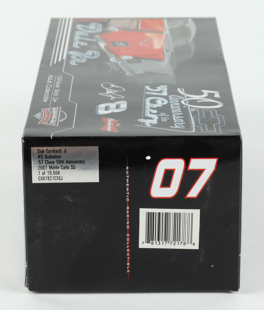 Dale Earnhardt Jr. LE 2007 NASCAR #8 Budweiser / '57 Chevy 50th Anniversary / 2007 Monte Carlo Ss 124 Premium Action Diecast Car Pristineauction.com