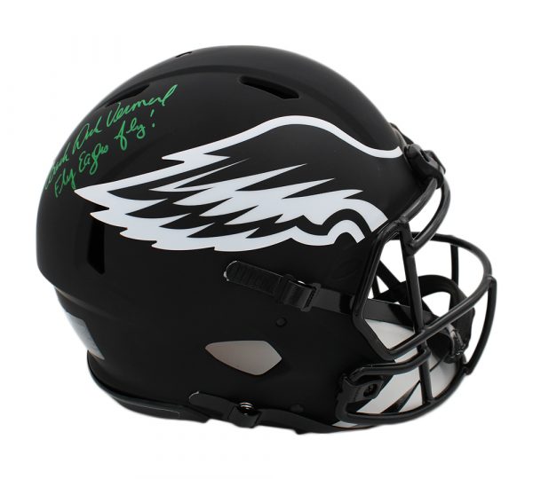 Dick Vermeil Signed Eagles Full-Size Authentic On-Field Eclipse Alternate Speed Helmet Inscribed "Fly Eagles Fly!" (Vermeil) at PristineAuction.com Dick Vermeil Signed Eagles Full-Size Authentic On-Field Eclipse Alternate Speed Helmet Inscribed "Fly Eagles Fly!" (Vermeil) at PristineAuction.com