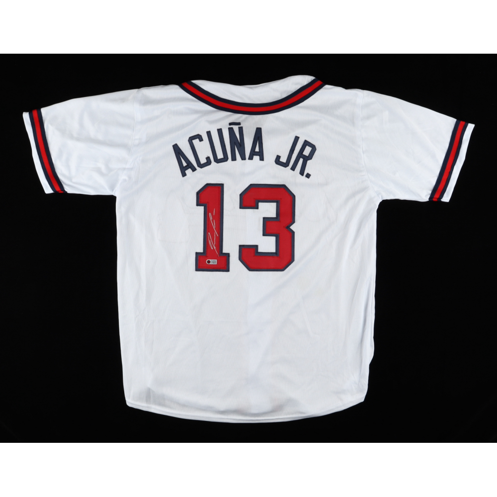 Ronald Acuna Jr. Signed Jersey (USA SM) Pristine Auction