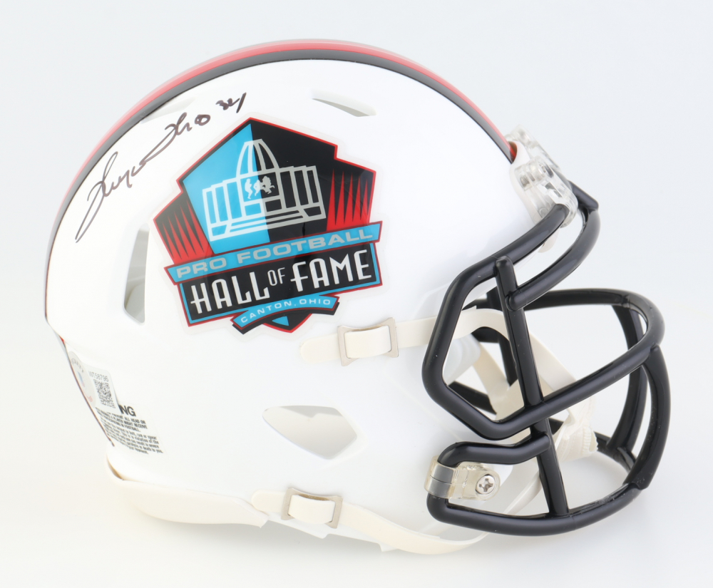 Thurman Thomas Signed Hall of Fame Logo Speed Mini Helmet (Beckett ...
