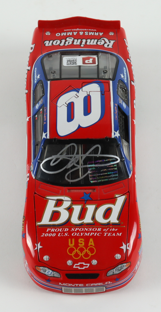 Dale Earnhardt Jr. Signed NASCAR #8 Budweiser / U.S. Olympic Team 2000 Monte Carlo - 1:24 Premium Action Diecast Car (Dale Jr. & PA) at PristineAuction.com Dale Earnhardt Jr. Signed NASCAR #8 Budweiser / U.S. Olympic Team 2000 Monte Carlo - 1:24 Premium Action Diecast Car (Dale Jr. & PA) at PristineAuction.com