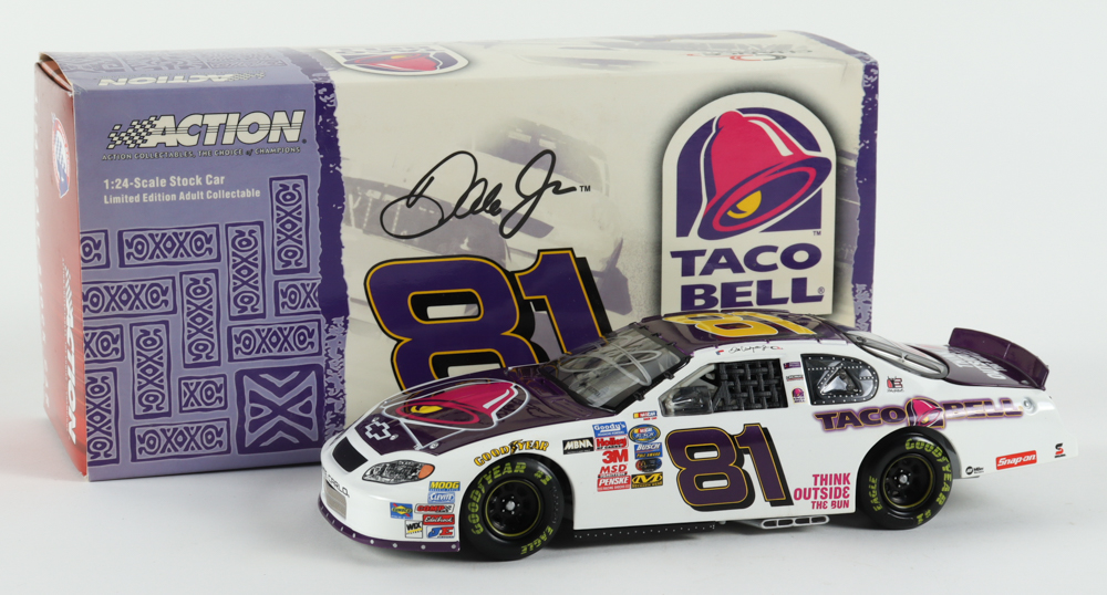 Dale Earnhardt Jr. Signed NASCAR #81 Taco Bell 2004 Monte Carlo - 1:24 Premium Action Diecast Car (Dale Jr. & PA) at PristineAuction.com Dale Earnhardt Jr. Signed NASCAR #81 Taco Bell 2004 Monte Carlo - 1:24 Premium Action Diecast Car (Dale Jr. & PA) at PristineAuction.com