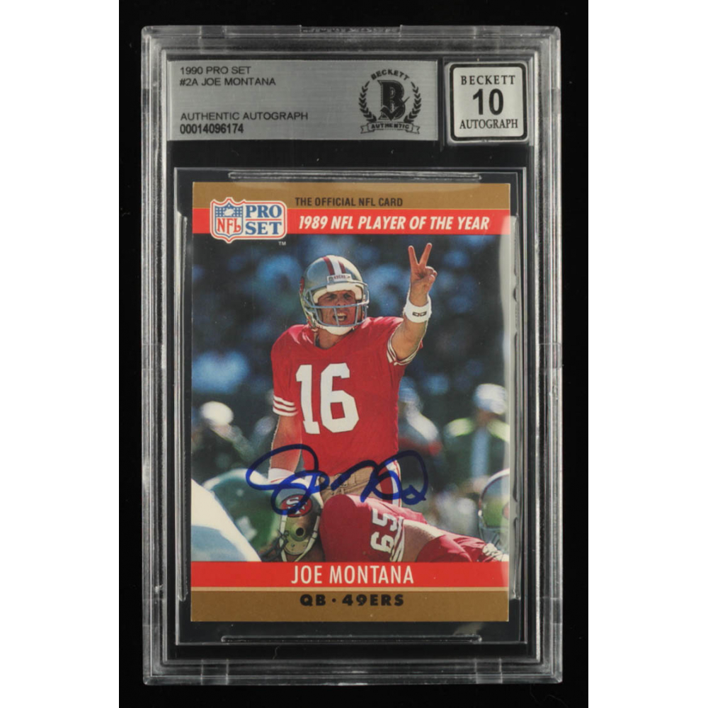 Joe Montana Signed 1990 Pro Set #2A (BGS) | Pristine Auction