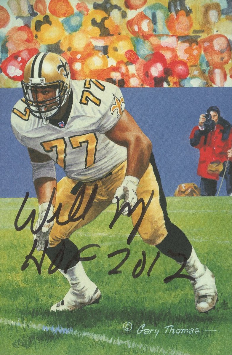 Willie Roaf Signed Saints LE Hall of Fame 4x6 Postcard (PSA) at PristineAuction.com Willie Roaf Signed Saints LE Hall of Fame 4x6 Postcard (PSA) at PristineAuction.com