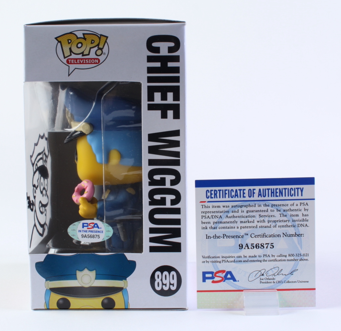 Tone Rodriguez Signed "The Simpsons" #899 Chief Wiggum Funko Pop! Vinyl Figure with Hand-Drawn Sketch (PSA) at PristineAuction.com Tone Rodriguez Signed "The Simpsons" #899 Chief Wiggum Funko Pop! Vinyl Figure with Hand-Drawn Sketch (PSA) at PristineAuction.com