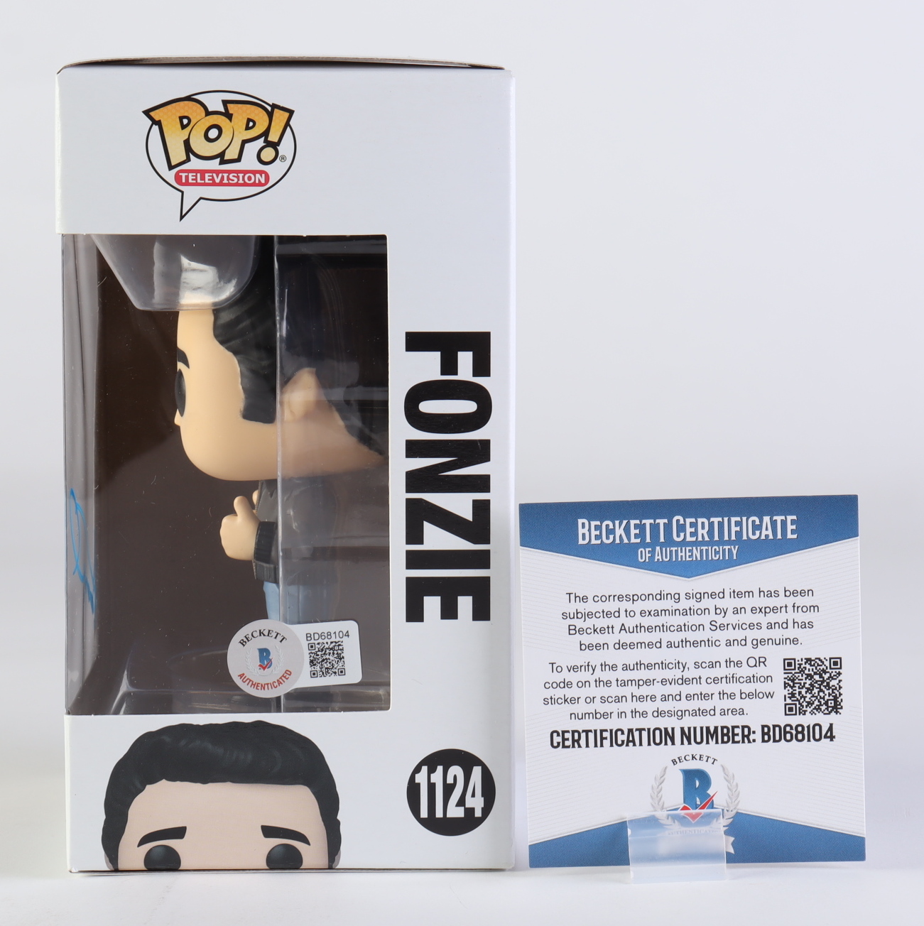 Henry Winkler Signed "Happy Days" #1124 Fonzie Funko Pop! Vinyl Figure (Beckett) at PristineAuction.com Henry Winkler Signed "Happy Days" #1124 Fonzie Funko Pop! Vinyl Figure (Beckett) at PristineAuction.com