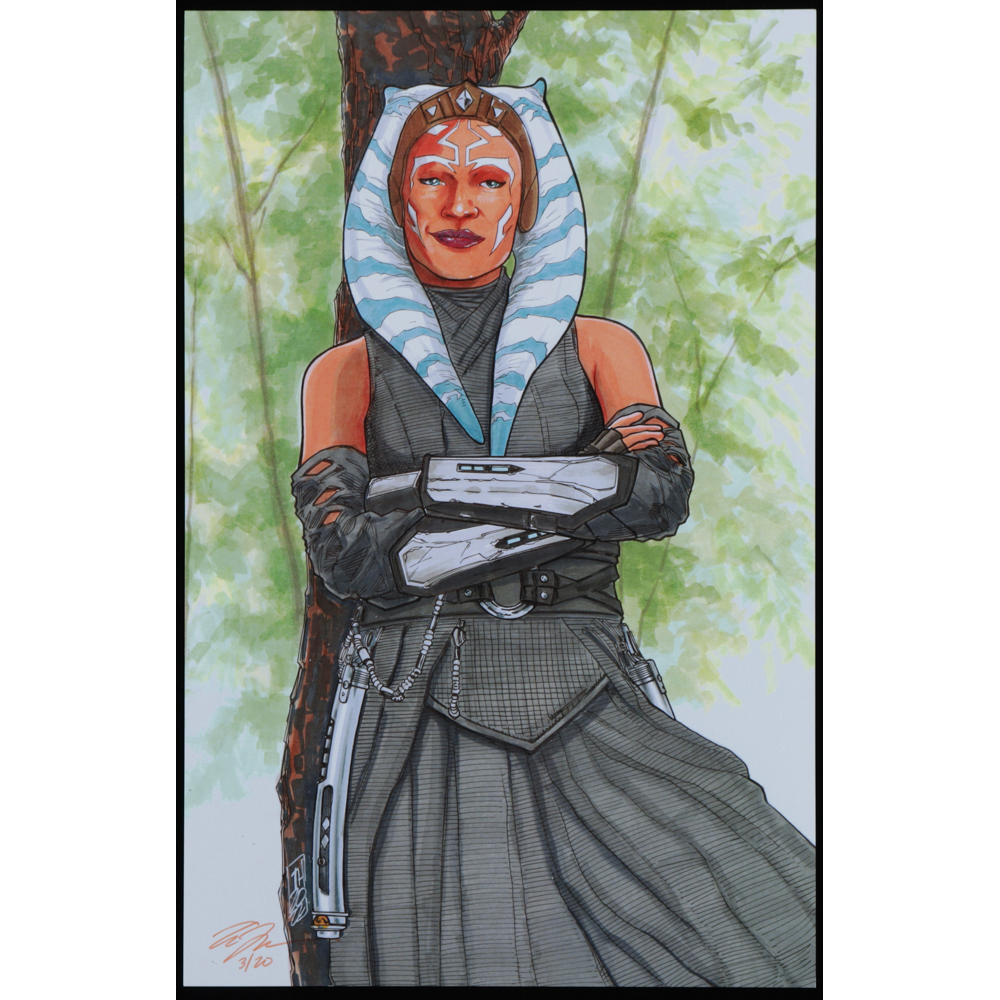 Tom Hodges Ahsoka Tano "The Book of Boba Fett" Signed 11" x 17